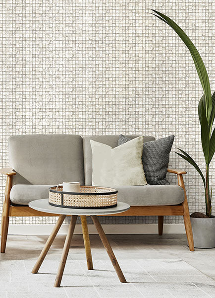 Eade’s Kingsley Off-White Tiled Wallpaper Off-White