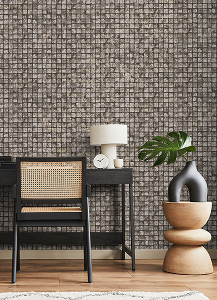 Eade’s Kingsley Grey Tiled Wallpaper Grey