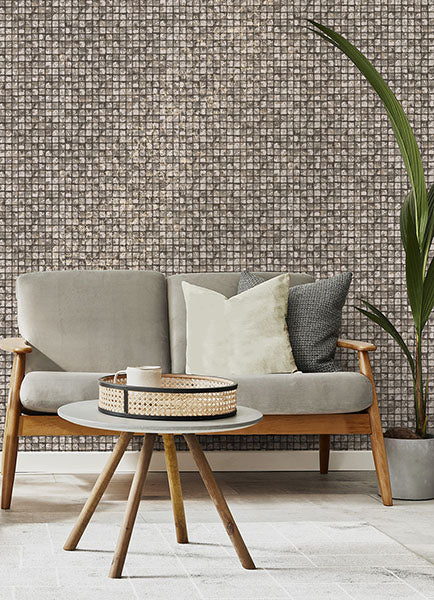 Eade’s Kingsley Grey Tiled Wallpaper Grey