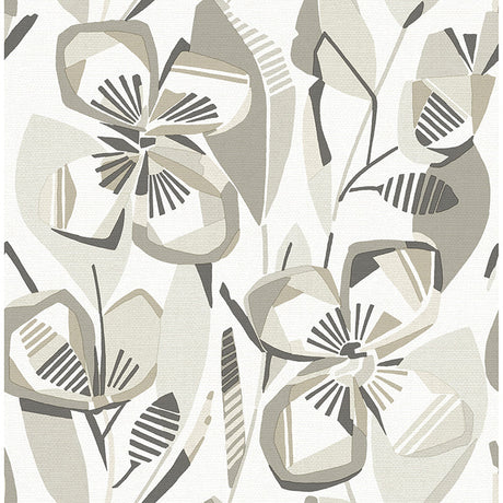A-Street Prints 4135-27282 Nathalie Coral Abstract Blooms Wallpaper - Eade's Wallpaper