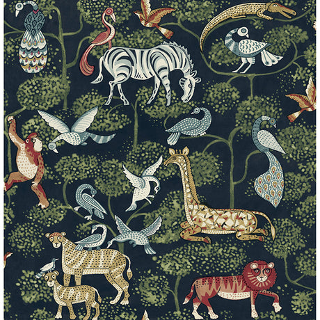 A-Street Prints 4135-27287 Rigby Multicolor Jungle Animals Wallpaper - Eade's Wallpaper