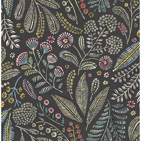 A-Street Prints 4135-27296 Briar Navy Floral Wallpaper - Eade's Wallpaper