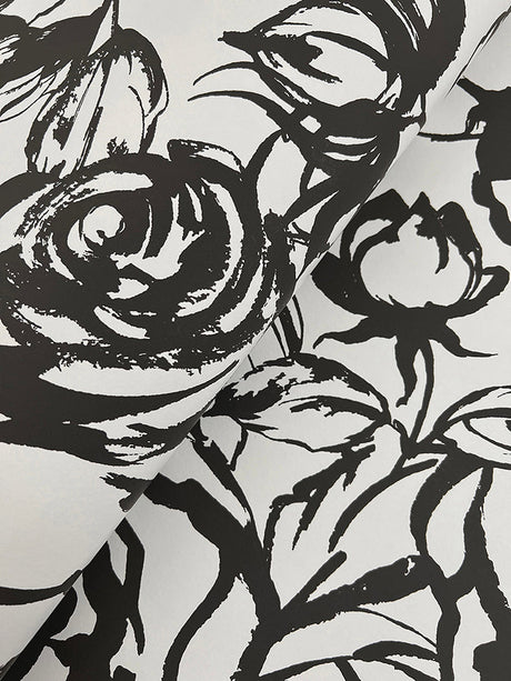 A-Street Prints 4135-72710 Nelda Light Blue Rose Wallpaper - Eade's Wallpaper