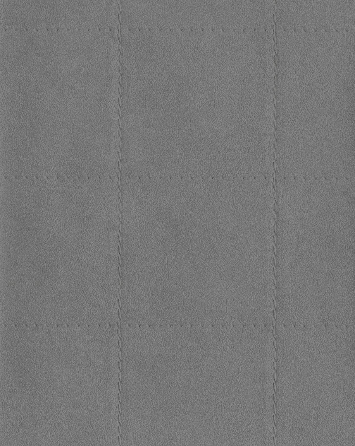 Warner 4140-3744 Fair 'N Square Grey Faux Leather Wallpaper