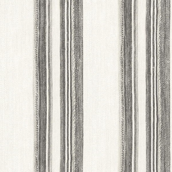 Chesapeake 4142-72601 Loom Spun Charcoal Wallpaper