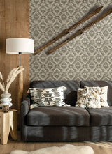 Chesapeake 4142-72604 Montana Charcoal Wallpaper