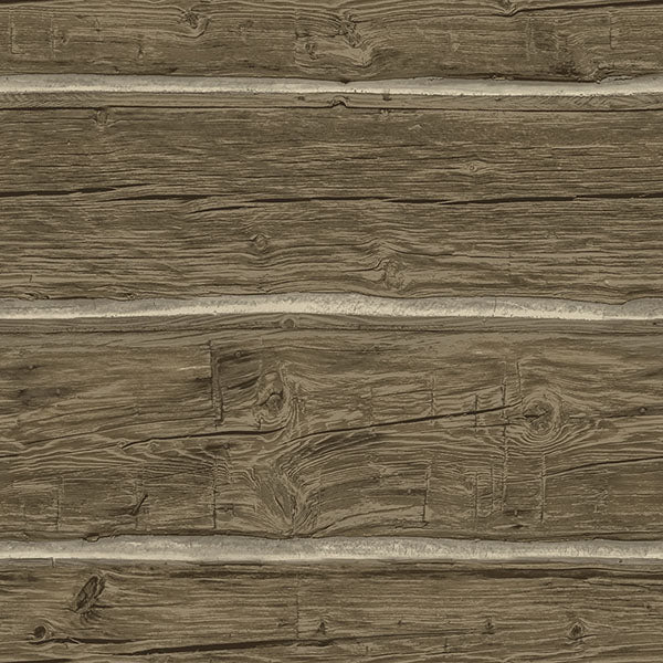 Chesapeake 4142-72613 Lodgepole Dark Brown Wallpaper