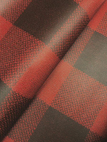 Chesapeake 4142-72621 Lumberjack Maroon Wallpaper