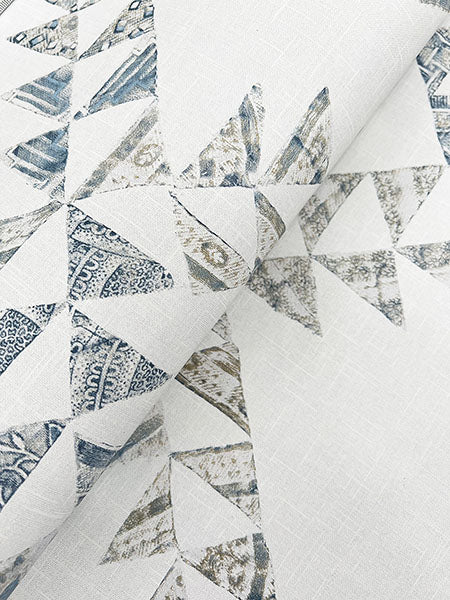 Chesapeake 4142-72628 Scrap Quilt Denim Wallpaper