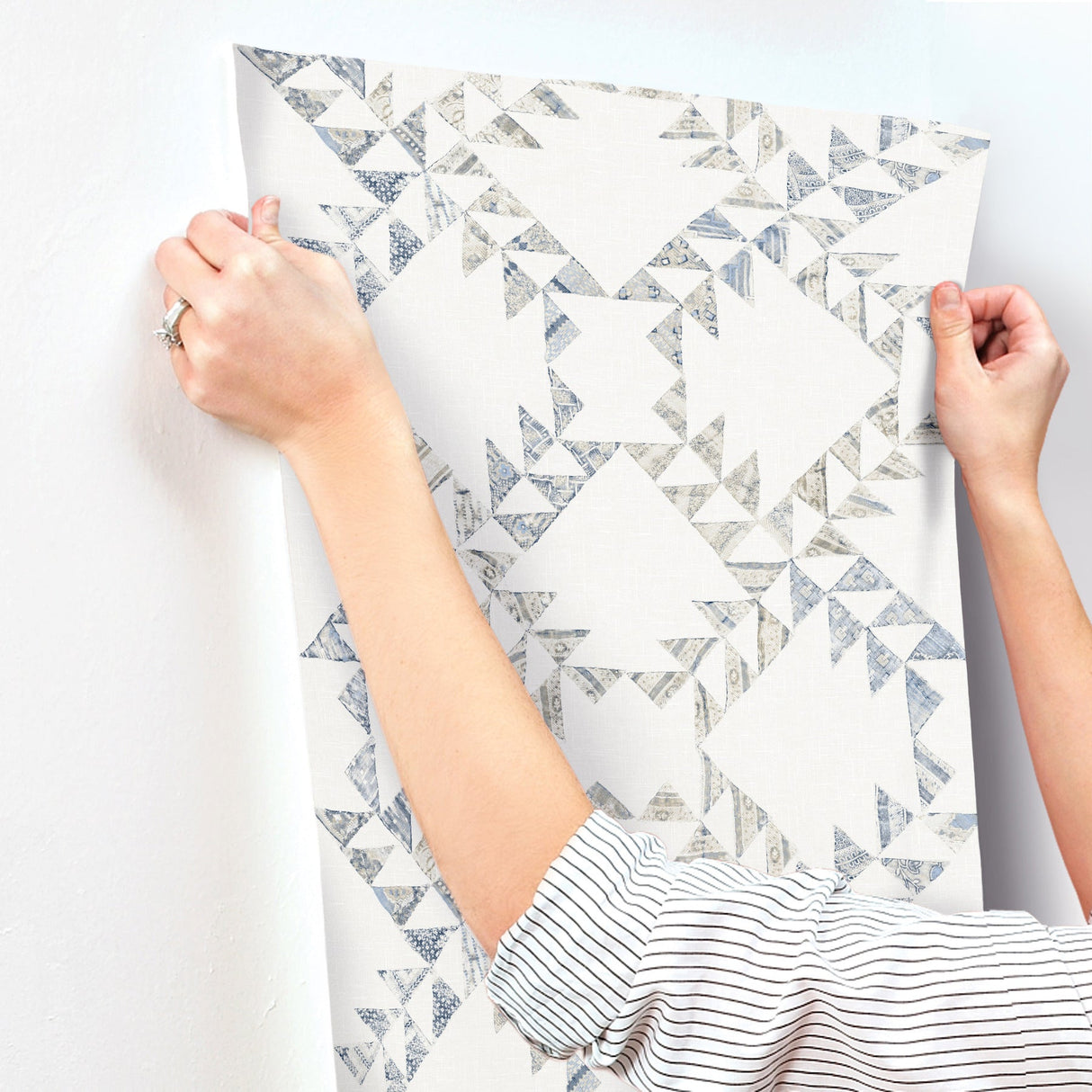 Cheseapeake 4142-72630 Scrap Quilt Wallpaper - Eade's Wallpaper