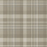 Chesapeake 4142-72633 Dutton Plaid Light Brown Wallpaper