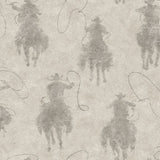 Chesapeake 4142-72639 Stockman Silhouette Grey Wallpaper