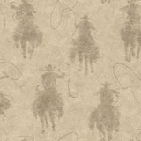 Chesapeake 4142-72640 Stockman Silhouette Khaki Wallpaper