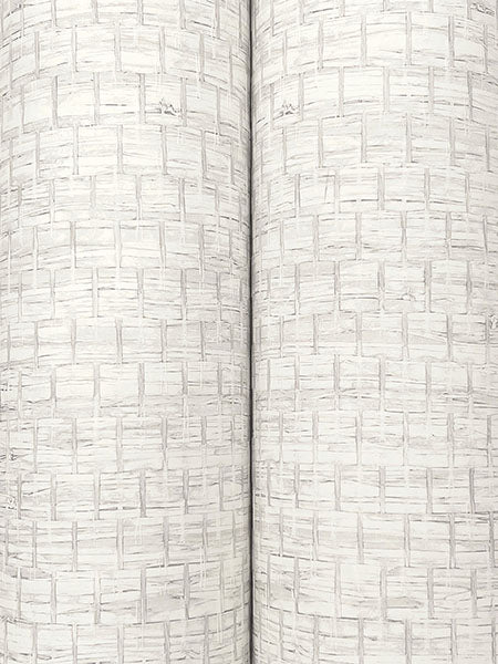 Chesapeake 4142-72651 Plaited Grass White Wallpaper