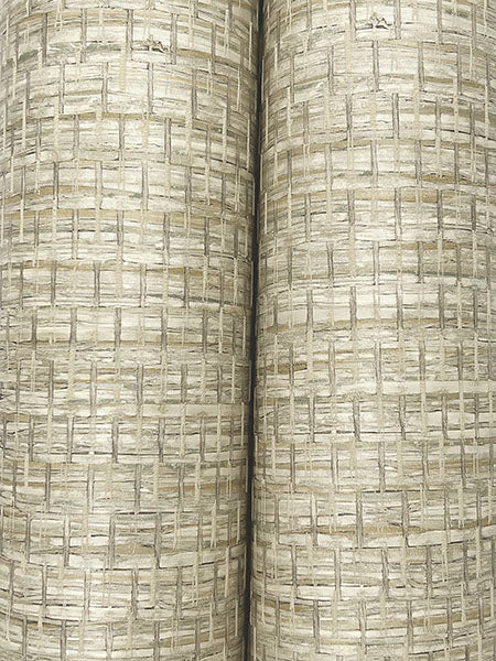 Chesapeake 4142-72653 Plaited Grass Sage Wallpaper