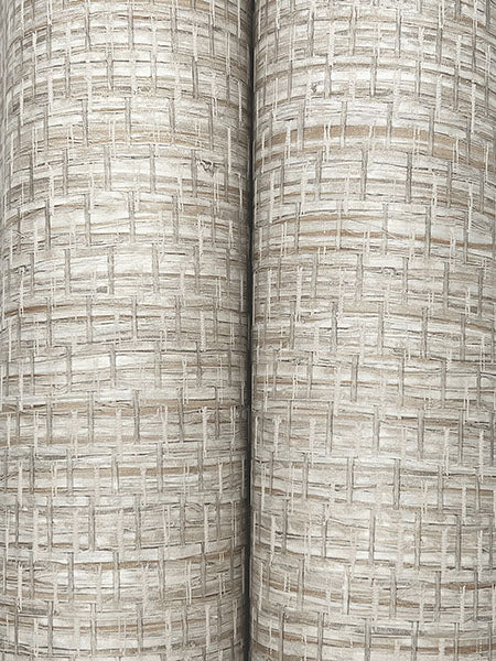 Chesapeake 4142-72654 Plaited Grass Grey Wallpaper