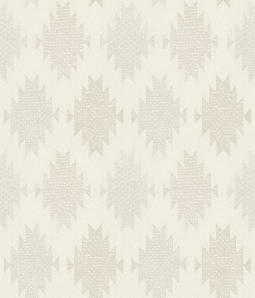 Chesapeake 4142-72664 Stitched Heirloom White Wallpaper