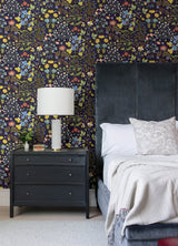 A-Street Prints 4143-22002 Groh Dark Blue Floral Wallpaper