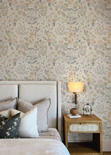 A-Street Prints 4143-22004 Groh Neutral Floral Wallpaper