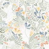 A-Street Prints 4143-22005 Brittsommar Seafoam Woodland Floral Wallpaper
