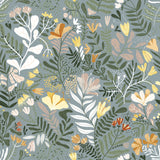 A-Street Prints 4143-22008 Brittsommar Slate Woodland Floral Wallpaper