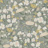 A-Street Prints 4143-22014 Hava Moss Meadow Flowers Wallpaper