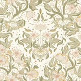 A-Street Prints 4143-22017 Lisa Olive Floral Damask Wallpaper