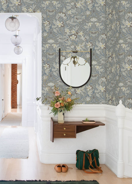 A-Street Prints 4143-22018 Lisa Stone Floral Damask Wallpaper