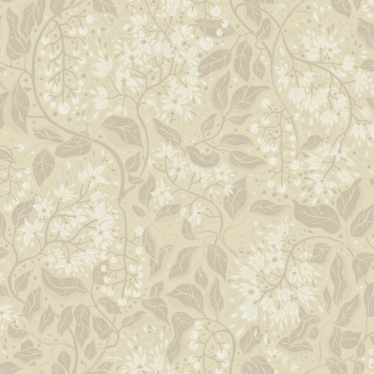 A-Street Prints 4143-22022 Turi Wheat Twining Vines Wallpaper