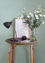 A-Street Prints 4143-24282 Agave Aqua Faux Grasscloth Wallpaper