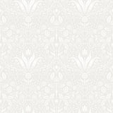 A-Street Prints 4143-34007 Mara Light Grey Tulip Ogee Wallpaper