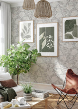 A-Street Prints 4143-34021 Bernadina Grey Rosebush Wallpaper