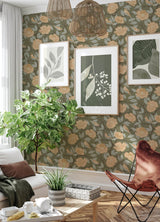 A-Street Prints 4143-34024 Bernadina Moss Rosebush Wallpaper