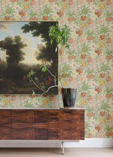 A-Street Prints 4143-34028 Cecilia Chartreuse Tulip and Daffodil Wallpaper