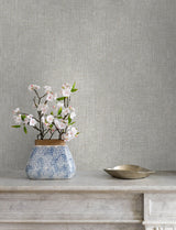 Advantage 4144-9149 Glenburn Dove Woven Shimmer Wallpaper