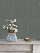 Advantage 4144-9151 Glenburn Stone Woven Shimmer Wallpaper