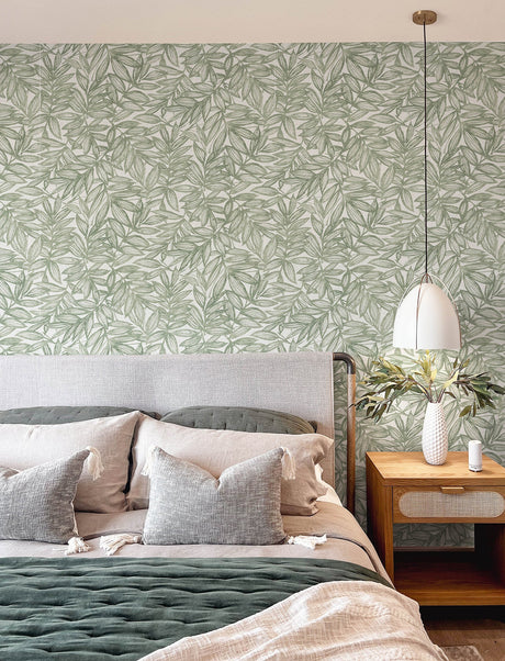 A-Street Prints 4146-27233 Rhythmic Leaf Wallpaper - Eade's Wallpaper