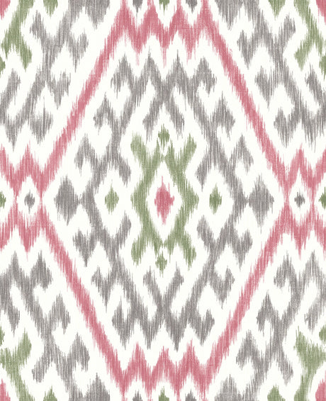 A-Street Prints 4146-27238 Solola Chartreuse Ikat Wallpaper - Eade's Wallpaper