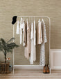 A-Street Prints 4146-27260 Exhale Dove Woven Faux Grasscloth Wallpaper - Eade's Wallpaper