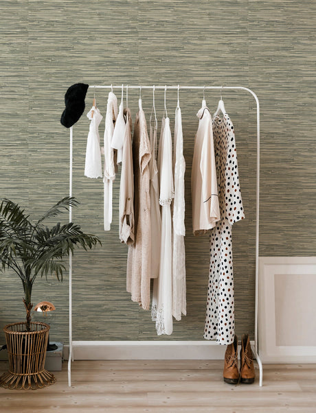 A-Street Prints 4146-27263 Exhale Dove Woven Faux Grasscloth Wallpaper - Eade's Wallpaper