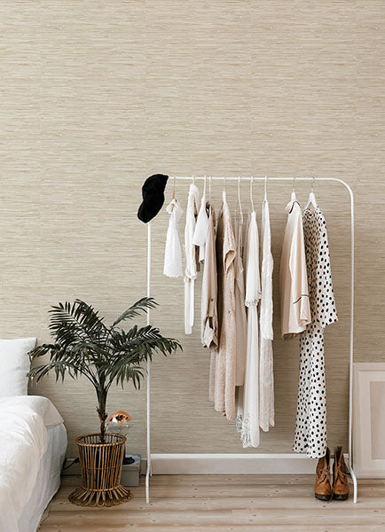 A-Street Prints 4147-27258 Exhale Dove Woven Faux Grasscloth Wallpaper - Eade's Wallpaper