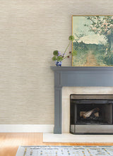 A-Street Prints 4147-27258 Exhale Dove Woven Faux Grasscloth Wallpaper - Eade's Wallpaper