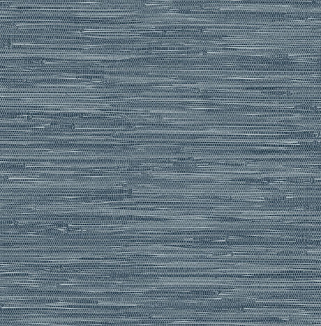 A-Street Prints 4147-27260 Exhale Indigo Woven Faux Grasscloth Wallpaper - Eade's Wallpaper