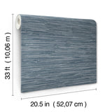 A-Street Prints 4147-27260 Exhale Indigo Woven Faux Grasscloth Wallpaper - Eade's Wallpaper