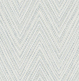 A-Street Prints 4147-27368 Lainey Blue Stitched Chevron Wallpaper - Eade's Wallpaper