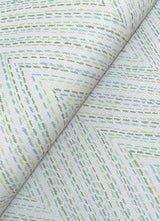 A-Street Prints 4147-27370 Lainey Green Stitched Chevron Wallpaper - Eade's Wallpaper