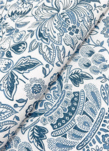 A-Street Prints 4147-27372 Blanche Blue Floral Damask Wallpaper - Eade's Wallpaper