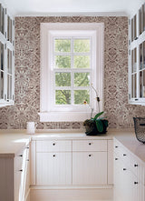 A-Street Prints 4147-27373 Blanche Plum Floral Damask Wallpaper - Eade's Wallpaper