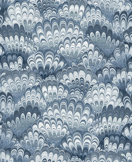 A-Street Prints 4147-27379 Octavia Blue Marbled Ink Wallpaper - Eade's Wallpaper