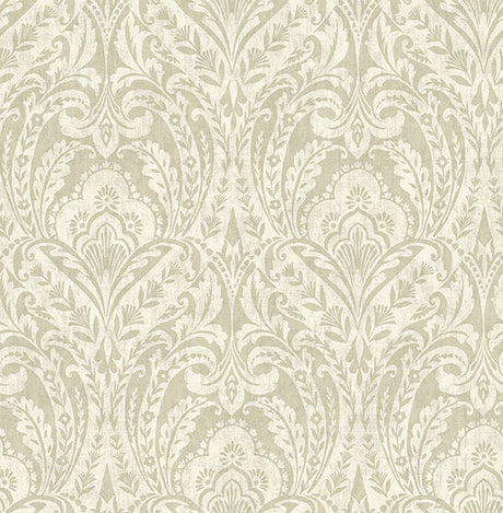 A-Street Prints 4147-27382 Berkshire Beige Damask Wallpaper - Eade's Wallpaper